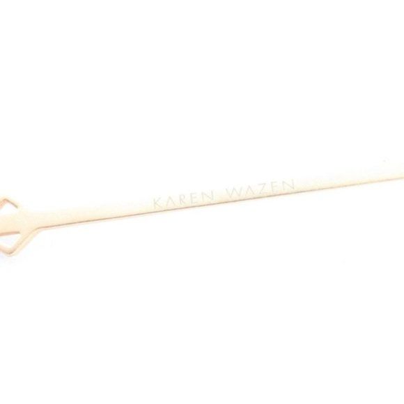 KAREN WAZEN BLACK SQUARE FRAME RIMLESS SUNGLASSES main image 5
